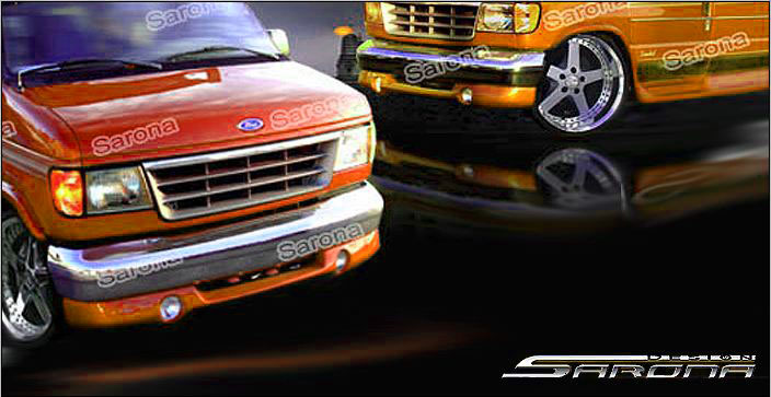 Custom Ford Econoline Van  Front Lip/Splitter (1992 - 1996) - $325.00 (Part #FD-004-FA)